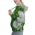 thumbnail image 2 of Kdxio Dandelion Flower In The Meadow Print Womens Oversized Hoodies Sweatshirts Hooded Pullover Tops Sweaters Casual-X-Large, 2 of 7