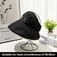 thumbnail image 2 of Sombrero de 54-60cm con circunferencia ajustable para mujer, aleros grandes de verano, sombrero protector solar vacío, sombrero de pescador anti-ultravioleta, 2 of 5