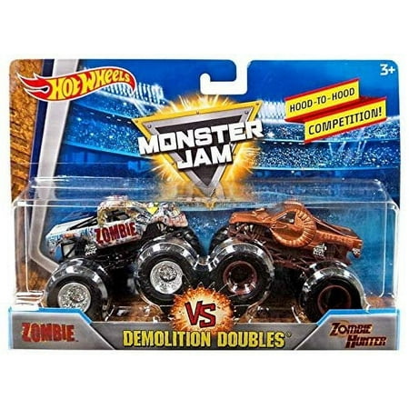 Monster Jam Metal Mulisha vs Soldier Fortune Hot Wheels Demolition Doubles Trucks Mattel