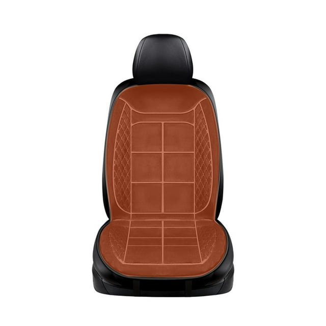 Dsscvnef Car Heated Seat Cushion Car Electric Heating 12v24v Seat Car Cushion Winter Plush Warm Heated Seat Cushion (note; Does Not Include Car Chairs)