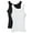 2-Pack: Black/White, variant on QRIC Tank Tops with Built in Bras for Women Wider Strap Stretch Camisoles Activewear of 2 Pack