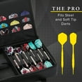 thumbnail image 2 of Casemaster Pro Leatherette Dart Case, Holds 9 Darts and Accessories, Black, 2 of 6