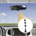 thumbnail image 3 of Accesorios de colgante para espejo retrovisor del coche de cuero sintético cuadrado de 1 Pc de Unique Bargains, adorno colgante azul oscuro, 3 of 6