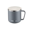 thumbnail image 2 of CuiLiyq Stainless Steel Coffee Mug Heat Insulated Coffee Cup, Lightweight Tea Cup with Handle and Lid for Fishing Mountaineering, Gray, 2 of 8