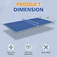 thumbnail image 3 of LuckyNote 7x4ft Blue Mid-Size Ping Pong Conversion Top, Foldable & Portable Table Tennis Table Top for Indoor Games, 3 of 12