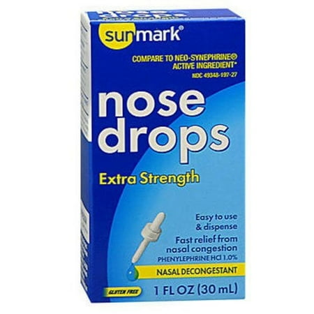 Sunmark Extra Strength Nose Drops, 1 Fl. Oz.