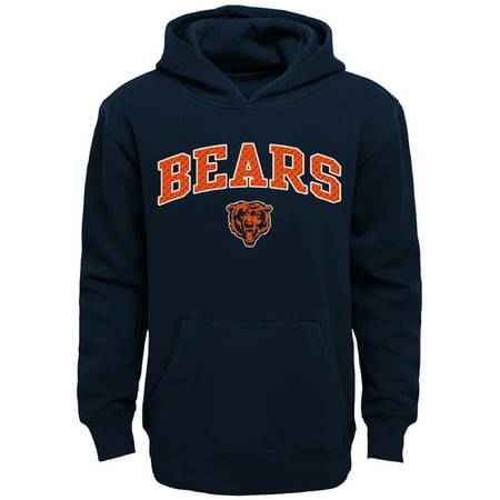 Chicago Bears Hoodie - Youth Navy Chicago Bears Clear Gel Fleece Hoodie