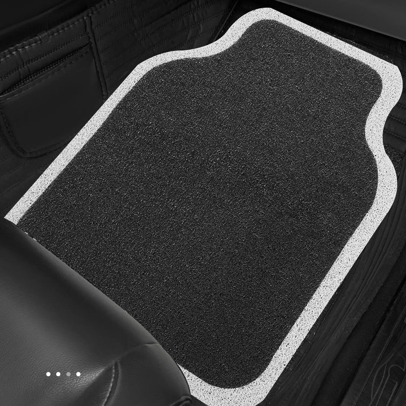 HEATSHAKING floor mat for vehicle Car Floor Mat Easy to Clean White Pcs