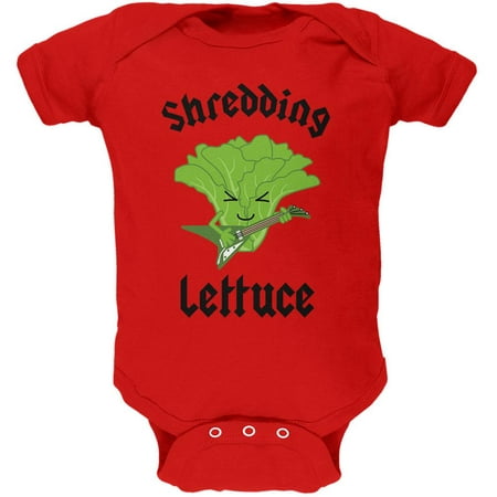 Vegetable Lettuce Shredding Heavy Metal Guitar Funny Soft Baby One (Best Way To Shred Lettuce)