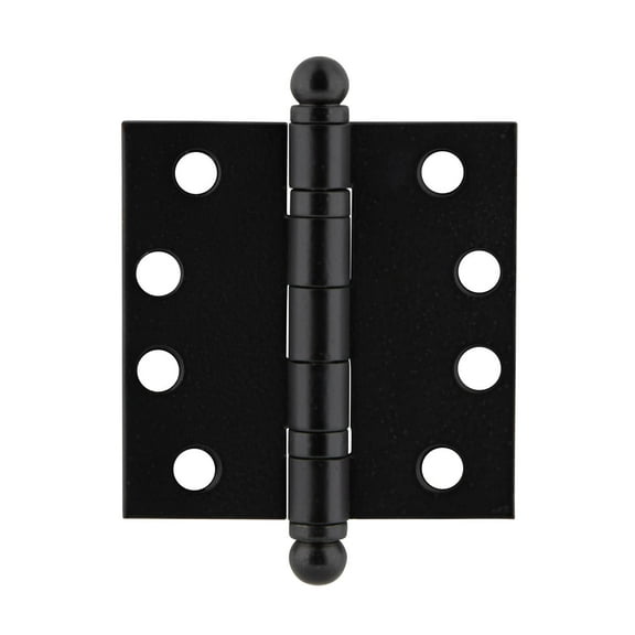 Ageless Iron 600016-Bt-4-Hinge-Hd-Sq Rustic 4" Heavy Duty Ball Tip Ball Bearing Door Hinge