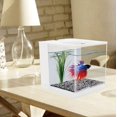 thumbnail image 5 of Fish Tank Aquarium Fish Tank Easy to Change the Water Acrylic Plastic Self-Cleaning Small Fish Tank(White), 5 of 7