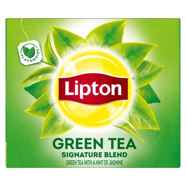 Lipton 100% Natural Hot Green Tea Bags with Hint of Jasmine 100 Ct - 5 Per Case