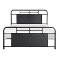 thumbnail image 2 of Cardy Full Size Metal Bed- Rounded Profile- Mottled Silver Finish Panels, 2 of 6