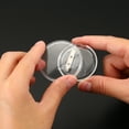 thumbnail image 4 of Uxcell Pin de Botón Acrílico, Kit de 10 Botones Redondos en Blanco de 0.98 pulgadas, 1.72 pulgadas, 4 of 5
