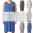 thumbnail image 3 of Men's Sleeveless V-Neck Modal Nightshirt, Loose Fit Lightweight Soft Sleep Shirt Knee Length, Breathable Comfort Casual Home Loungewear Tank Top Gray, 3 of 5