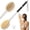 18.1 in-Black, variant on Dry Brushing Body Brush for Massage - Natural Boar Bristle Exfoliating Brush with Massage Nodes for Lymphatic Drainage, Cellulite, Blood Circulation Improving Skin Health for Women Men Elderly(Black)