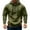 B#Army Green, variant on DPTALR George Men's Fashion Solid Color Long Sleeve Stand-Up Collar Pullover Sports Sweatshirt with Pocket,Khaki,Big and Tall Men XXXL