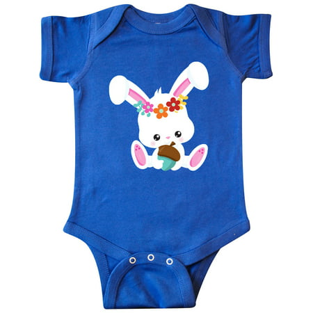 

Inktastic Spring Animals Cute Bunny Bunny With Flowers Gift Baby Boy or Baby Girl Bodysuit