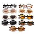 thumbnail image 5 of Fashion Small Frame Travel UV400 Protection Eyeglasses Oval Sunglasses Shades Small Round Sunglasses 8, 5 of 8