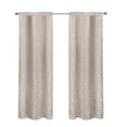 thumbnail image 1 of Cortinas Jacquard Elefantito Hogar Hojas Beige Color Beige Dos paneles de 1.50 cm x 2.10 cm, 1 of 5