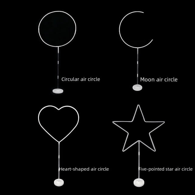 Columna en forma de corazón con forma de globo, varilla de cristal, círculo de aire, camino de plomo, columna de amor, camino, arco de inyección de agua, base pequeña, decoración