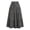 Dark Gray, variant on Women's High Waist Tiered Denim Maxi Skirt, Casual Flowy A-Line Skirt with Pockets for Summer Vacation