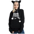 thumbnail image 1 of Sudadera con orejas de gato y bolsillo grande para mascotas de manga larga para mujer Pompotops gfhjh23269, 1 of 6