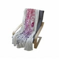 thumbnail image 4 of Mandala Soft Flannel Fleece Throw Blanket, Yin and Yang Lotus Mystic Themed Chinese Crown of Leaves Motif, Cozy Plush for Indoor and Outdoor Use, 50" x 70", Violet Magenta Pink, by Ambesonne, 4 of 6