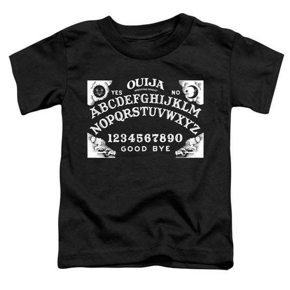 Ouija Board On Black S/S Toddler T-Shirt Black