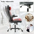 thumbnail image 4 of BestOffice Adjustable & Ergonomic Swivel Gaming Chair, Red, 4 of 6
