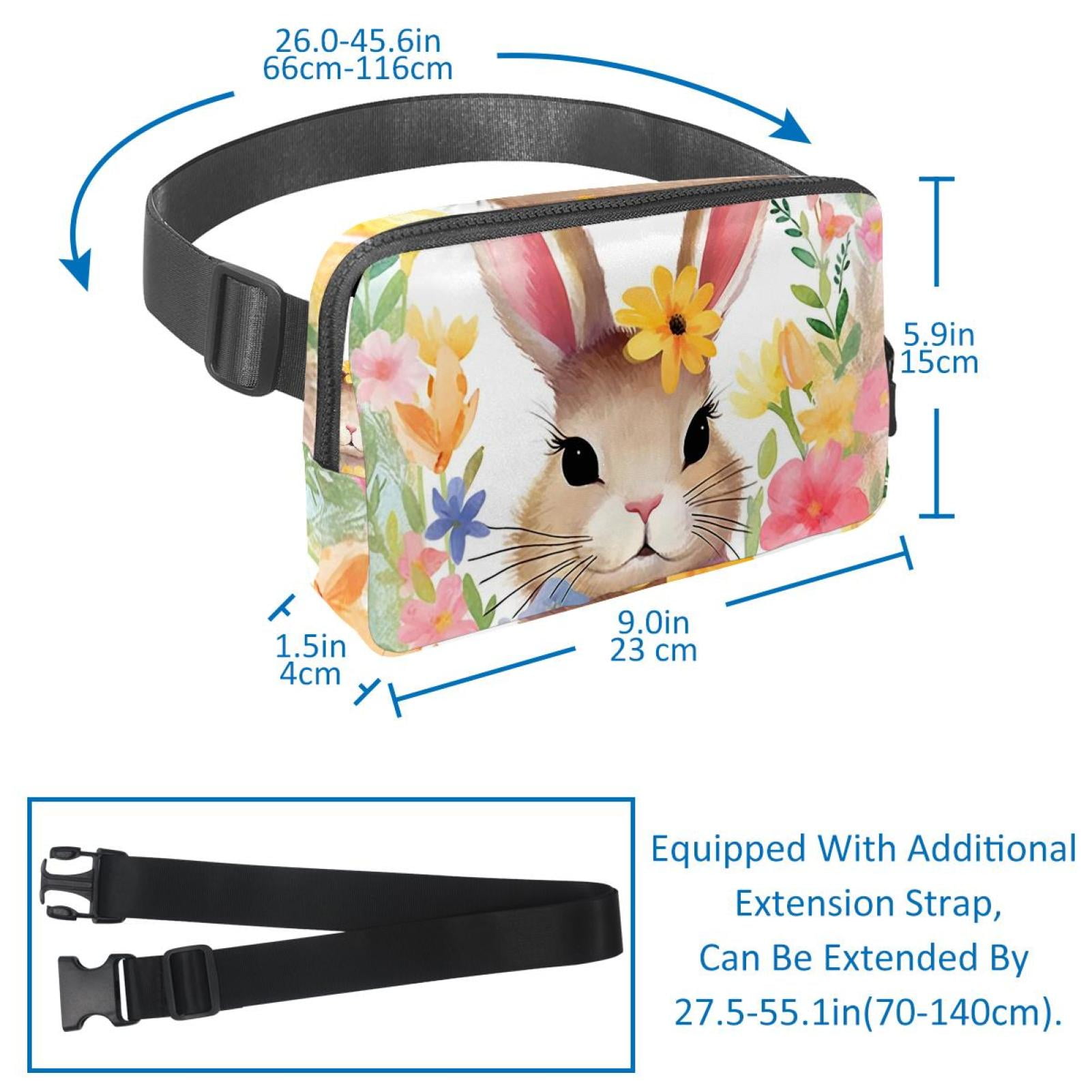 Easter Adjustable Lightweight Running Belt Waist Bag with Extension Strap for Unisex