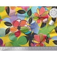 thumbnail image 3 of Soimoi Tissu en Poly Georgette Imprimé Fleurs Colorées par Yard 42 Pouces de Large, 3 of 3