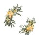 thumbnail image 4 of 2 guirnaldas de flores artificiales para boda, elegantes y realistas. Naranja, 4 of 9