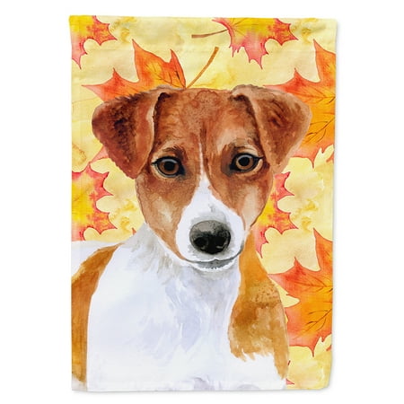 - Jack Russell Terrier Fall Garden Flag