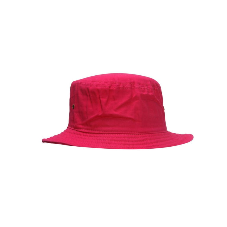 TopHeadwear Blank Bucket Fishing Hat - Hot Pink - Large/X-Large