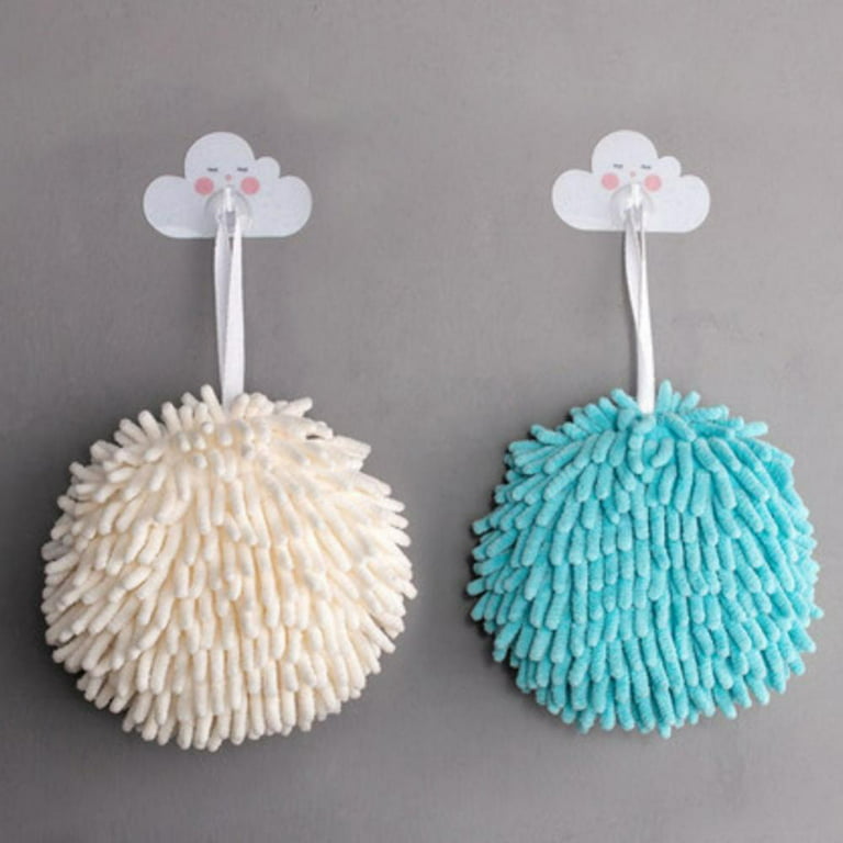 Chenille Flower Hand Towel, Can Be Hung Double Thickened Absorbent Hand  Towel, Hand Towels With Hanging Loop - Temu