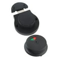 thumbnail image 3 of Cerradura de puerta de baño con pestillo de seguridad para inodoro, cerradura de puerta comercial con privacidad, herrajes Negro, 3 of 9