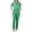 36#Green, variant on Scrubs for Women Set Stretch Scrub Tops & Cargo Pant Quick Drying Solid Color Medical Uniform with Pockets Yellow S
