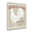 thumbnail image 2 of Tangletown Fine Art 'Farm Linen Rooster' Graphic Art Print on Canvas, 2 of 2