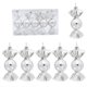 thumbnail image 2 of Adornos navideños brillantes galvanizados | Adornos de plástico coloridos para árbol | Colgantes navideños de 11 cm para decoración festiva, 2 of 5