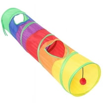 Cat Tunnel Pet Tube Play Toy Indoor Outdoor Kitty Puppy Toys for Puzzle Exercising Training and Running with Fun Ball Two Hole