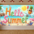 thumbnail image 7 of Tropical Design Summer Banner Pineapple Surfing Beach Decor Hello for Beach Party Vacation Outdoor Event, 7 of 7