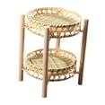 thumbnail image 2 of Cesta de almacenamiento de 2 niveles, estante para frutas, decorativo, multifuncional, desmontable, bandeja para servir para mesa de Estilo D, 2 of 9