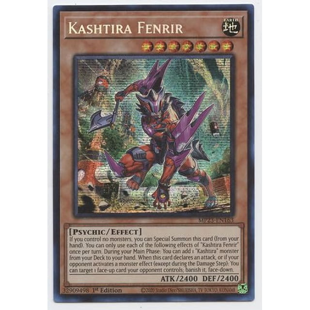 Tarjeta coleccionable Yu-Gi-Oh! El secreto prismático de Kashtira Fenrir es raro