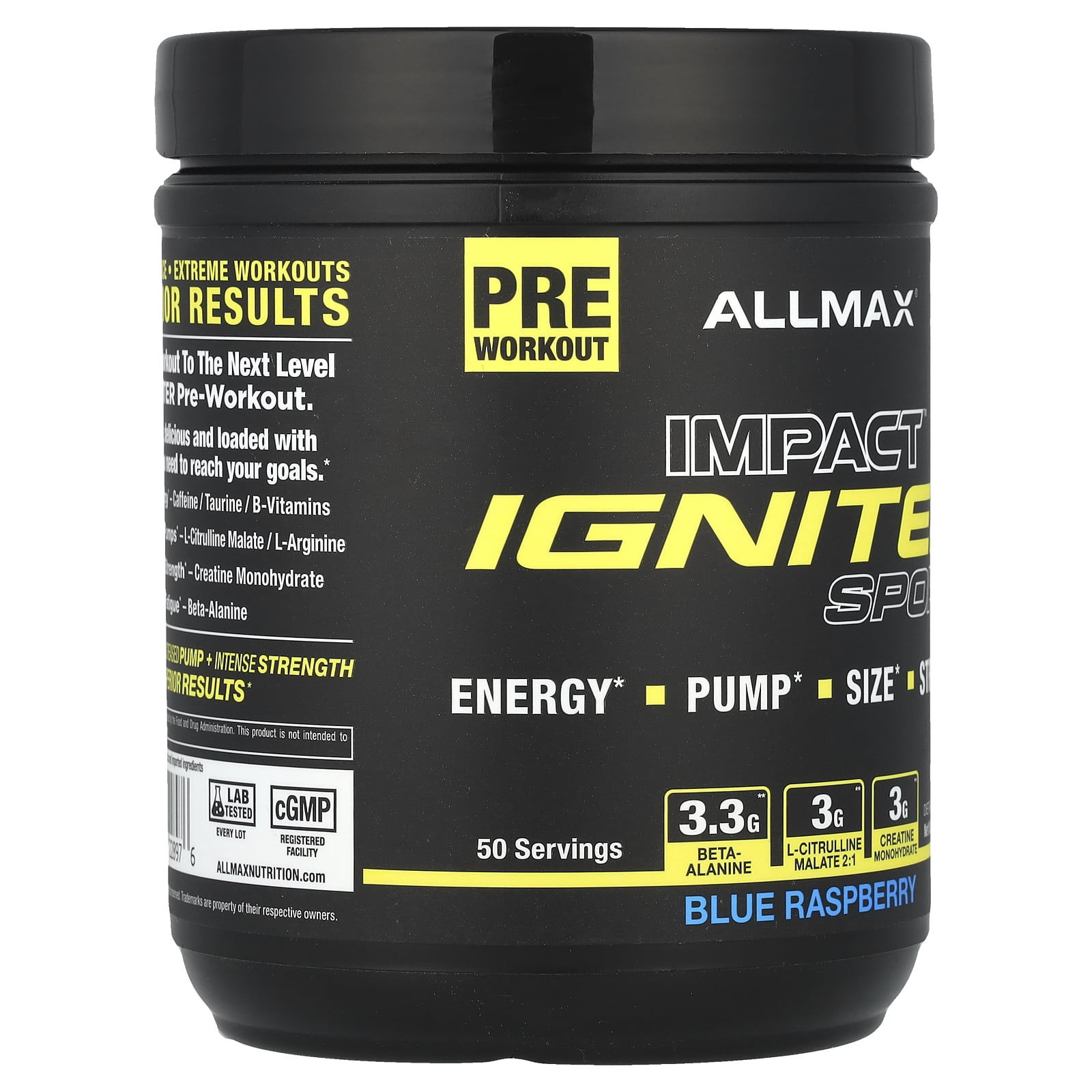 ALLMAX IGNITER, Pre-Workout, Blue Raspberry, 11.28 oz (320 g)