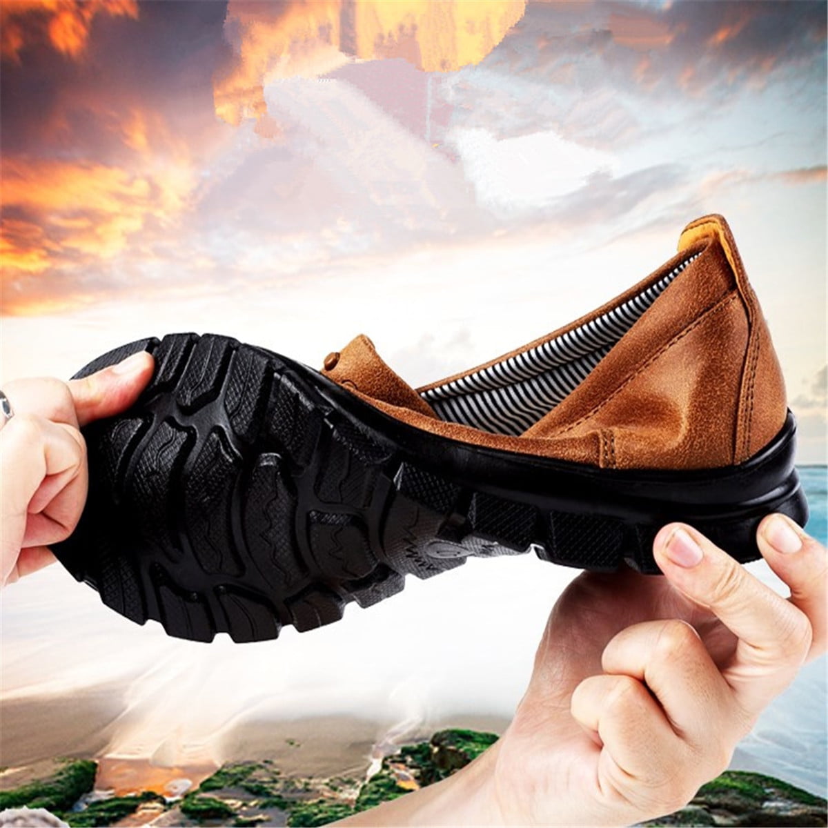 casual wear with rubber shoes
