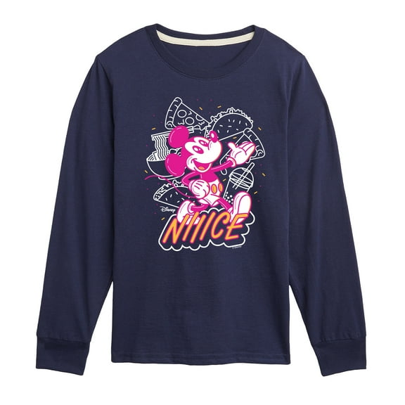 Disney - Nice Mickey - Toddler & Youth Long Sleeve Graphic T-Shirt