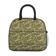 thumbnail image 4 of Insulated Lunch Bag for Women, Floral Print Oxford Fabric Lunch Box, Leakproof Thermal Cooler Tote for Work, School & Picnic, Camo, Camouflage Print, 4 of 5