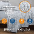 thumbnail image 3 of Juego De Sábanas Hotelera Matrimonial MELOCOTTON HOGAR Microfibra Premium incluye 4 Fundas De almohada Mod-C6, 3 of 4