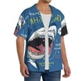thumbnail image 4 of Disketp Men's Hawaiian Great White Shark Print Shirts Button Down Holiday Beach Shirts-XX-Large, 4 of 7